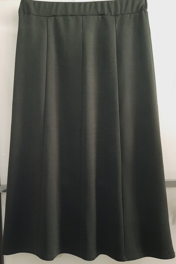 N.Y.YILDIZ Star Large Size Piece Waist Rubbered Thick Fabric Skirt