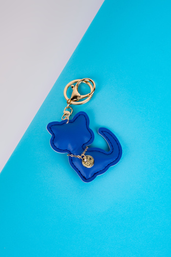 minebag Saks Blue Animal Cat Figure Bag Accessory Charm