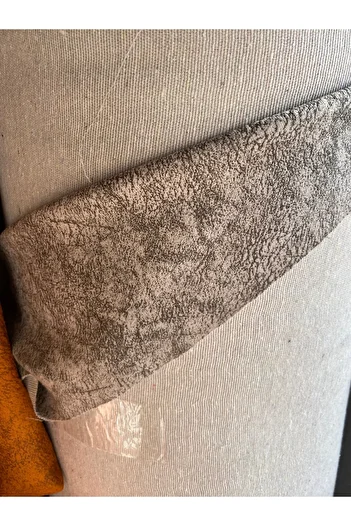CTL Plaintiff Fabric Gray Color Nubuck Fabric Upholstery Fabric