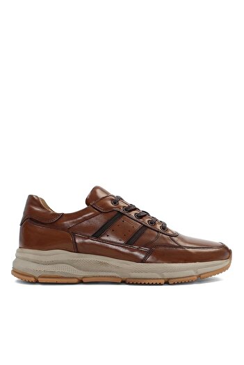 Celal Gültekin Ανδρικό δερμάτινο sneaker με χοντρή σόλα με κορδόνια