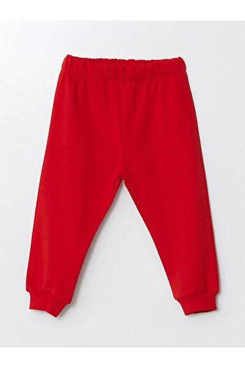 LC Waikiki LCW baby Ekru Bisiklet Yaka Minnie Mouse Baskılı Kız Bebek Sweatshirt ve Eşofman Alt 2'li cent