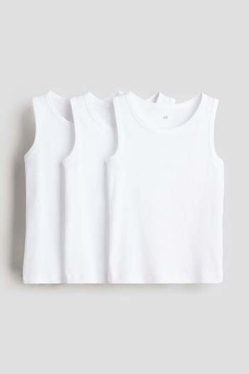 H&M 3-pack cotton vest tops