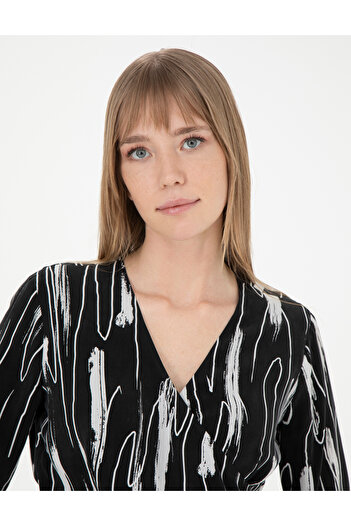 Pierre Cardin Black Cupro Dress 50283665-Vr046