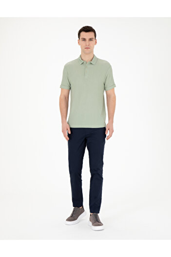 Pierre Cardin Lacivert Slim Fit Kanvas Pantolon 50288511-VR033