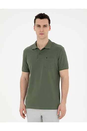 Pierre Cardin Μπλουζάκι Khaki Regular Fit Basic 50291576-VR027
