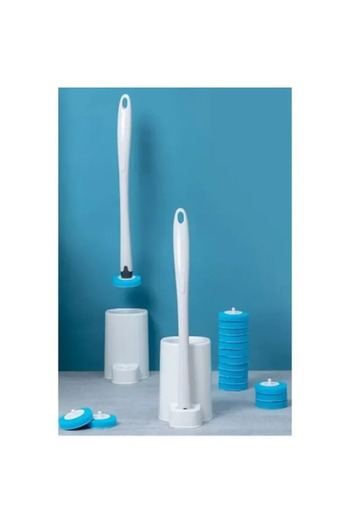 THREESTEP Set special de curățare a toaletei cu burete - Toaletă de unică folosință cu burete și detergent