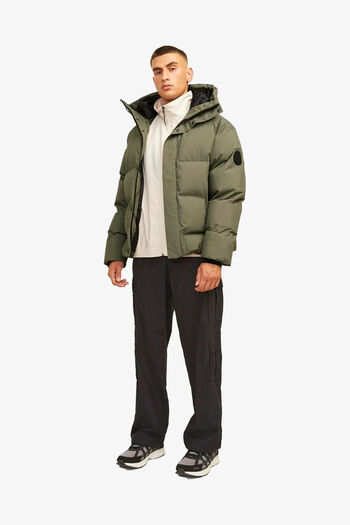 Jack & Jones Jcoalpha Puffer Чоловічий зелений пуховик 12261971-DustyOlive