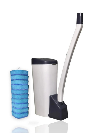 THREESTEP Set special de curățare a toaletei cu burete - Toaletă de unică folosință cu burete și detergent