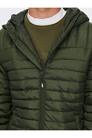 Only & Sons Men's Hooded Plus Size Coat 22023591