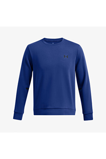 Under Armour Unstoppable Flc Crew Eu Erkek Mavi Sweatshirt