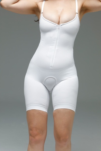 MİSTİRİK White Tavern Model Women &Apos; S Bodyshaper with Zipper and Agraph