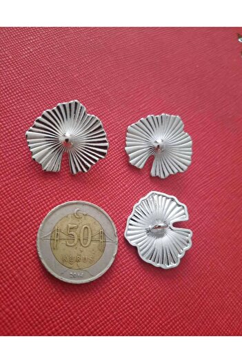 Beyna Custom design silver plated metal button 2.5 cm 1 pack 5 pieces