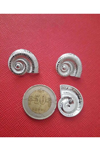 Beyna Special Design Silver Plated Metal Button 2.5 cm 1 Pack 3 Pieces