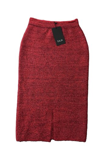 GAJA Bearded Knitwear Front Slit Skirt Gj4601