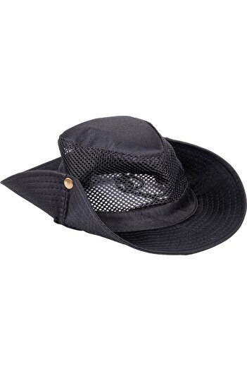 SAVEX Mesh Outdoor Hat - Fisherman Hat - Black - Art-7502