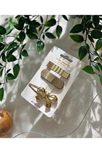 İthal Gold Snap Buckle and Wire Buckle Set of 3, Buckle