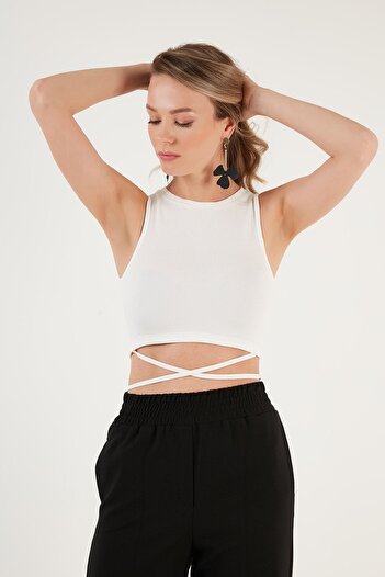 Lela Κοτλέ σταυρωτό δέσιμο Λεπτομερές Crop Athlete ATHLET 5865586