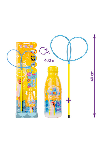 Tuban Giant soap bubbles set - butterfly accessory + 400 ml solution
