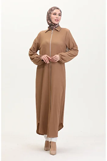 sefamerve Mink Ferace 1021-03 - Collar and Zip