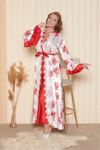Limas lingerie 2 Pieces Long Kimono