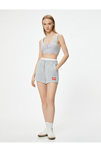 Koton Αθλητικό σουτιέν Slim Fit με καλυμμένο λαιμό V