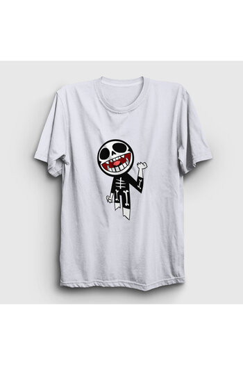 Presmono Μπλουζάκι Unisex White Bonesy Gorillaz 54236tt