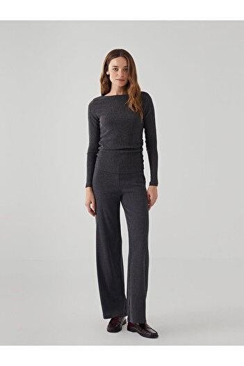 LC Waikiki Lcw Standard Fit Textured Women's Trousers