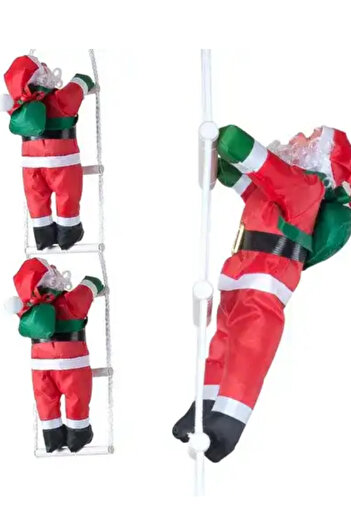 Loremp Christmas Tree, Santa Claus Climbing the Stairs 105cm 2-Pack