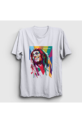 Presmono Μπλουζάκι Unisex Λευκό Χρώματα Bob Marley 264710 TT