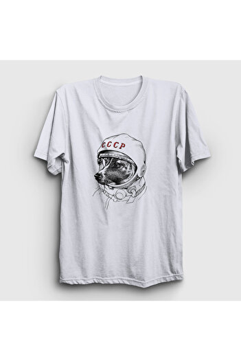 Presmono Μπλουζάκι Unisex White Laika Space Traveler Cccp 405450 ττ