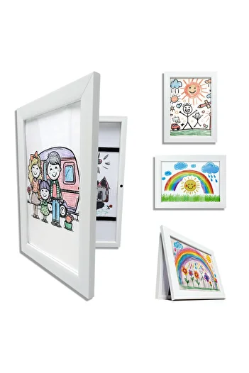 Premiore A4 Kids Art Painting Frame - with Easy Change and Storage Effect