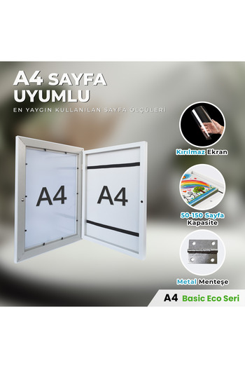 Premiore A4 Kids Art Painting Frame - with Easy Change and Storage Effect