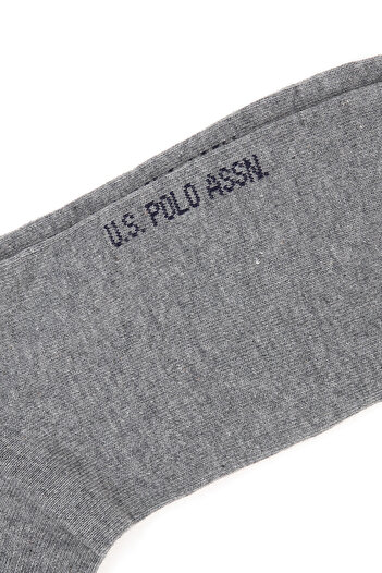 U.S. Polo Assn. Erkek Gri Melanj Soket Çorap 50299012-VR086