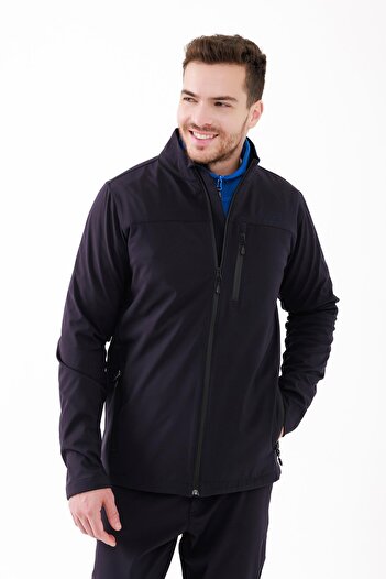 2AS Jachetă Baxter Slim Softshell pentru bărbați, neagră