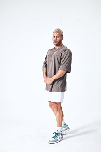 QUİCKPREP Μοντέλο 1991 Oversize Embossed Printed
