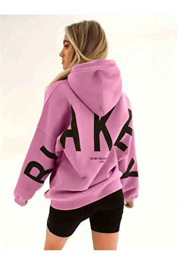 Machetta Unisex Μεγάλο μέγεθος Blake με στάμπα με κουκούλα Oversize Φούτερ με κουκούλα