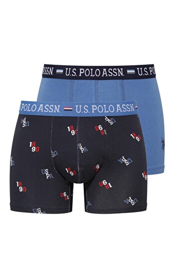 U.S. Polo Assn. - Ανδρικό Modal Indigo - Navy Blue Printed Boxer 2 Pack