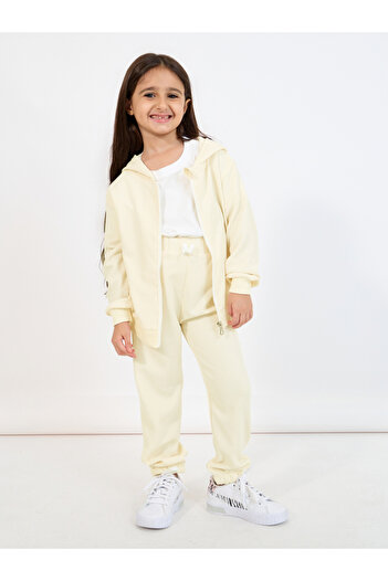 Styli Rib Knit Zip Front Hoodie & Jogger Set