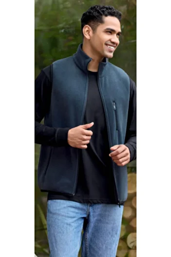 hefox Men's Antipiling Fleece Vest - Bykly