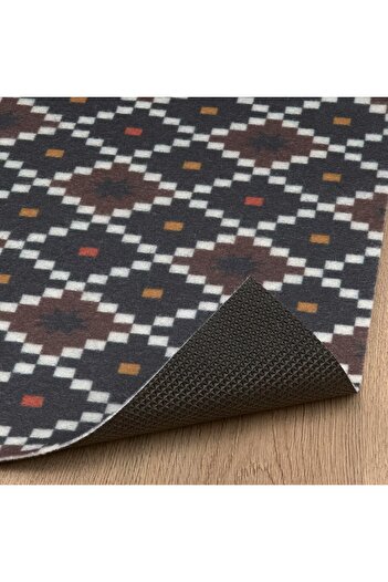 IKEA SEKRETESS 40x60 cm Çok Renkli Kaymaz Kaydırmaz Tabanlı Kapı Önü Paspas