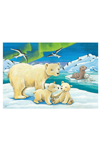 RAVENSBURGER 2x12 Parça Puzzle Hayvan Yavruları RPK050956