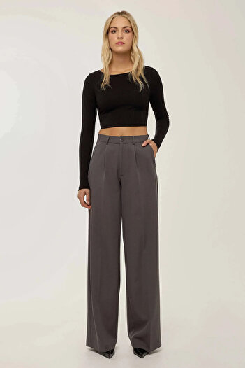 Hiccup High Waist Wide Leg Trousers