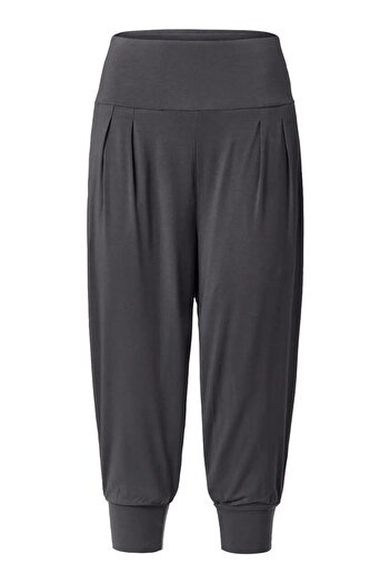 Tchibo Women Sportswear Fit 3/4 Yoga Leggings, Dark Grey