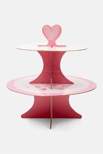 iBiLi Cupcake Stand for 10 Cakes, White