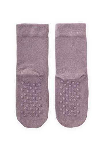 Cigit Gray Bamboo Kids Socks - Abs Sole
