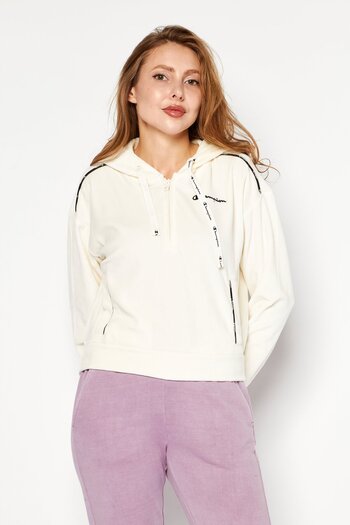 Champion Women Sportswear Fit Outdoor Hooded Sweatshirt, Off White