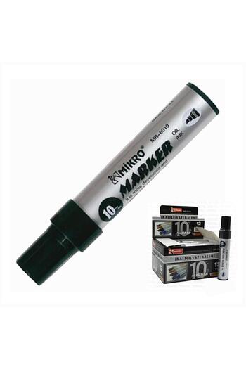 Mikro Permanent Marker Marker Cut Tip Parcel Pen Black 10 mm Mr-6010 1 Piece