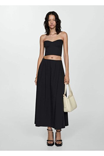 MANGO Woman A-Line Long Skirt