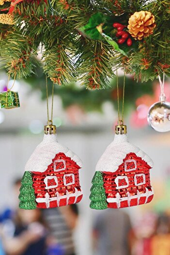 Patladı Gitti Christmas Pine Tree Ornament Set of 2 Christmas House Ornament