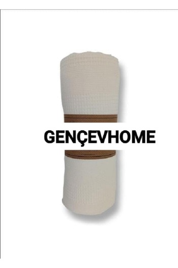 GENÇEV HOME COLLECTİONS Ecru Greens King Size Pique